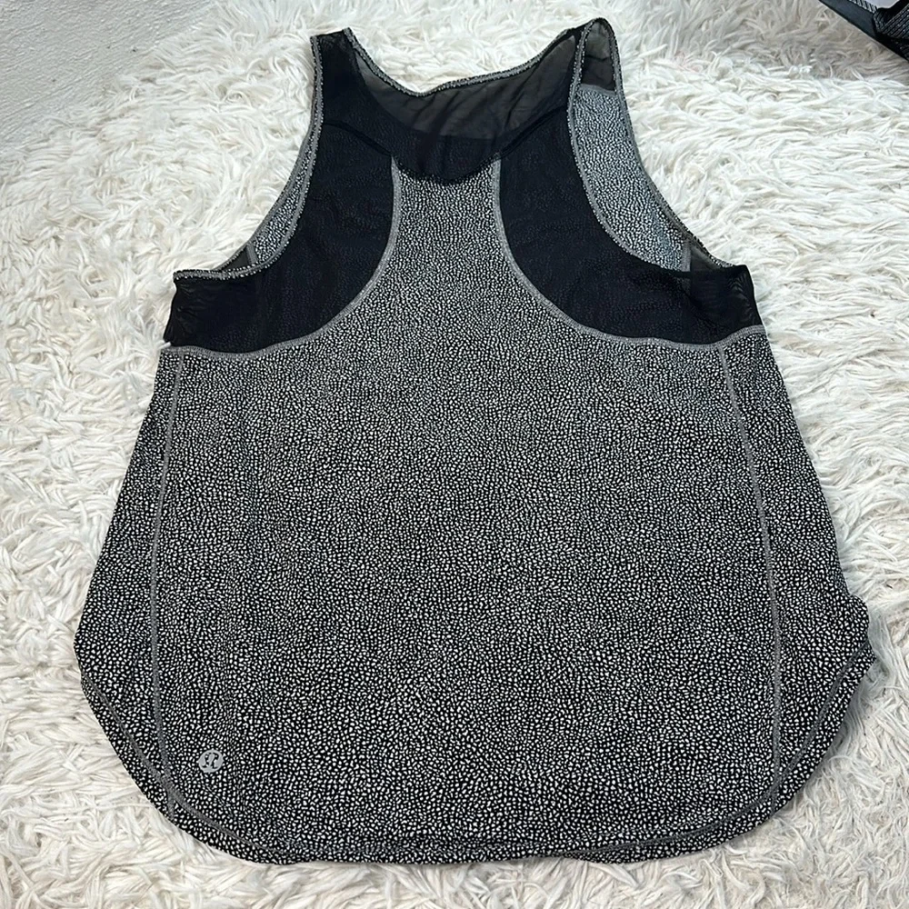 Lululemon Sculpt Tank II Chakra Print Alpine White Black / Black